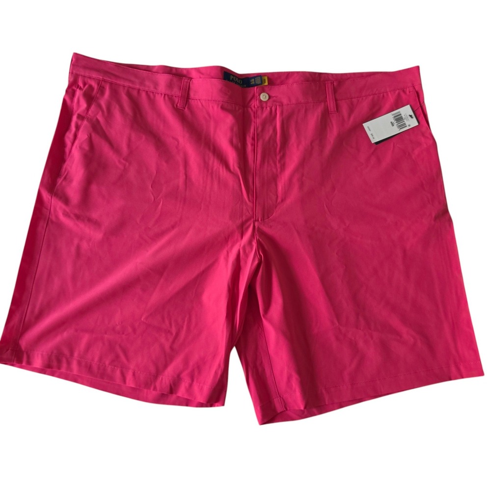 Polo Ralph Lauren Mens Performance Golf Shorts Pink Stretch Big & Tall‎ 48B